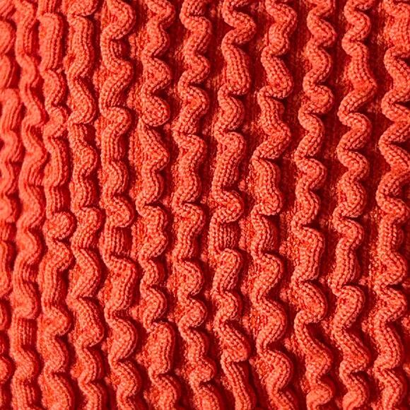 J. Crew NWT Scrunchie Hipster Bikini Swim Bottom Orange Size Medium bh480 - Picture 5 of 10